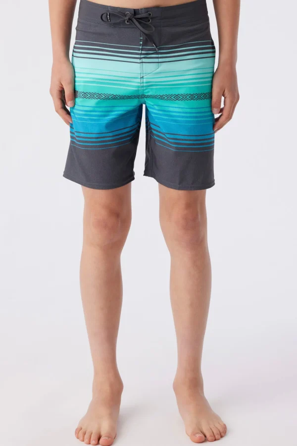 O’Neill Boardshorts^BOY'S HYPERFREAK HEAT STRIPE LINE 16" BOARDSHORTS GRAPHITE