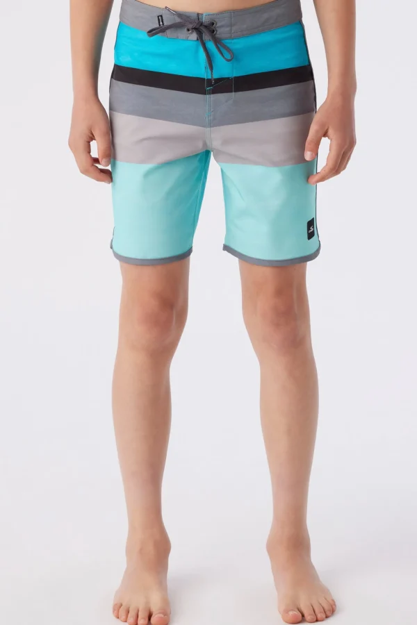 O’Neill Boardshorts^BOY'S LENNOX SCALLOP 16" BOARDSHORTS TURQUOISE