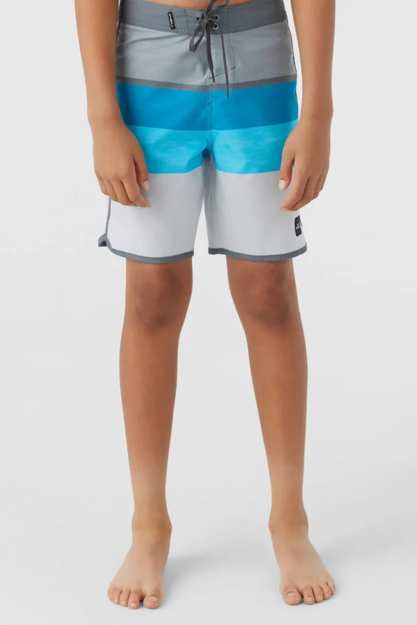 O’Neill Boardshorts^BOY'S LENNOX SCALLOP 16" BOARDSHORTS LIGHT GREY