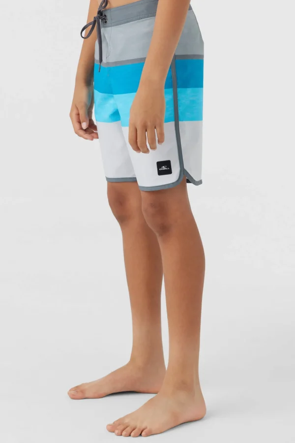 O’Neill Boardshorts^BOY'S LENNOX SCALLOP 16" BOARDSHORTS LIGHT GREY