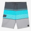 O’Neill Boardshorts^BOY'S LENNOX STRIPE 18" BOARDSHORTS GRAPHITE