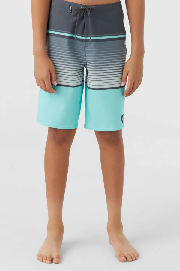 O’Neill Boardshorts^BOY'S LENNOX STRIPE 18" BOARDSHORTS TURQUOISE