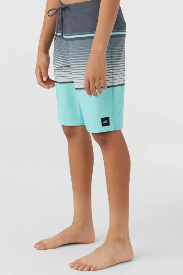 O’Neill Boardshorts^BOY'S LENNOX STRIPE 18" BOARDSHORTS TURQUOISE