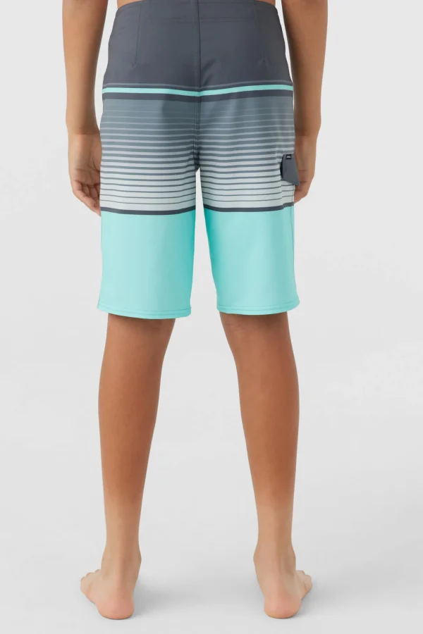 O’Neill Boardshorts^BOY'S LENNOX STRIPE 18" BOARDSHORTS TURQUOISE