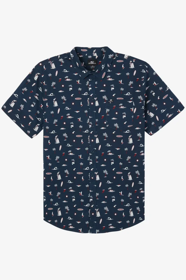 O’Neill Tops^BOY'S QUIVER STRETCH SHIRT NAVY