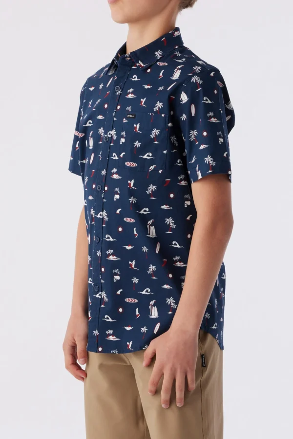 O’Neill Tops^BOY'S QUIVER STRETCH SHIRT NAVY