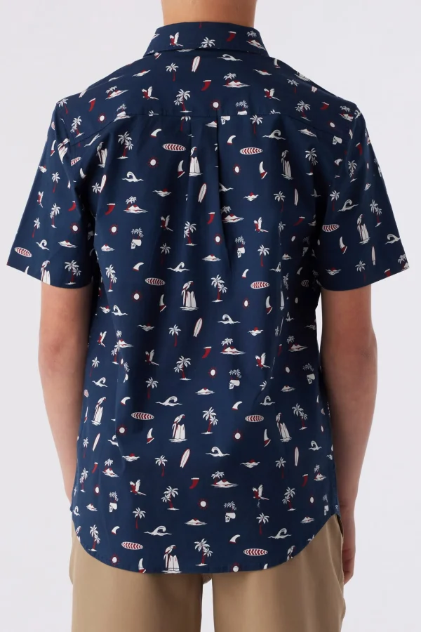 O’Neill Tops^BOY'S QUIVER STRETCH SHIRT NAVY