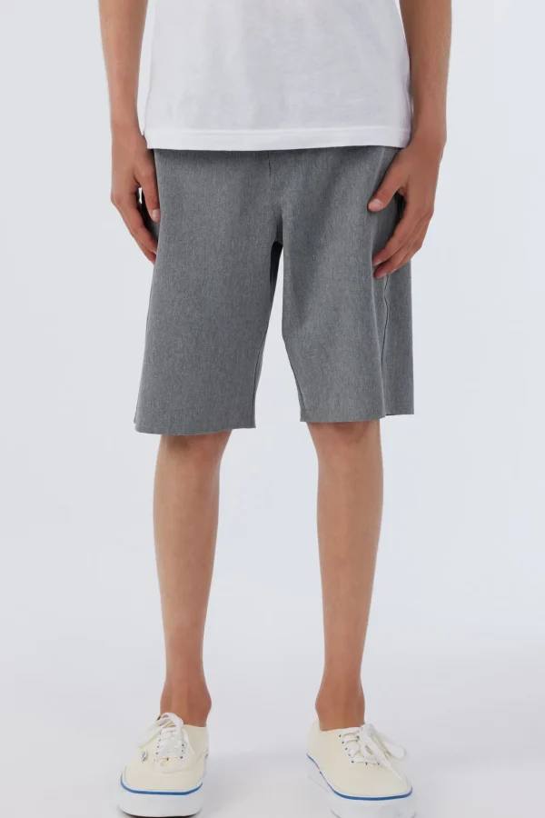 O’Neill Bottoms^BOY'S RESERVE HEATHER 18" HYBRID SHORTS GREY