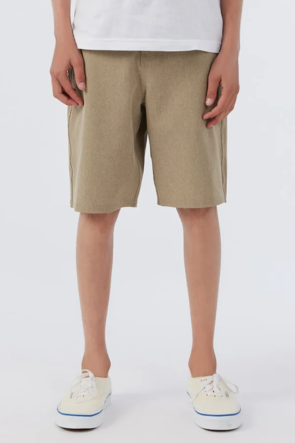 O’Neill Bottoms^BOY'S RESERVE HEATHER 18" HYBRID SHORTS KHAKI