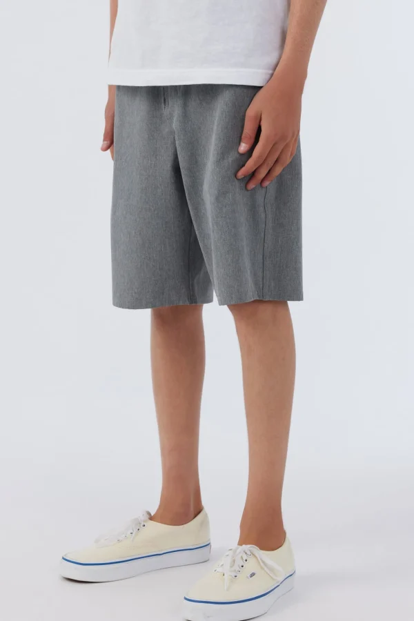 O’Neill Bottoms^BOY'S RESERVE HEATHER 18" HYBRID SHORTS GREY