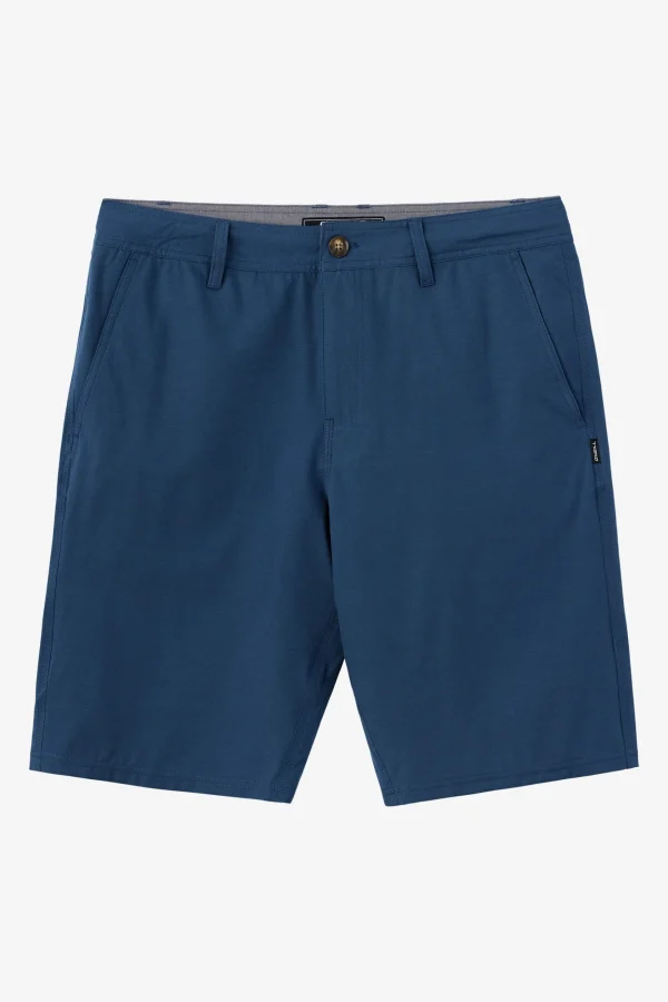 O’Neill Bottoms^BOY'S RESERVE LIGHT CHECK 18" HYBRID SHORTS NAVY