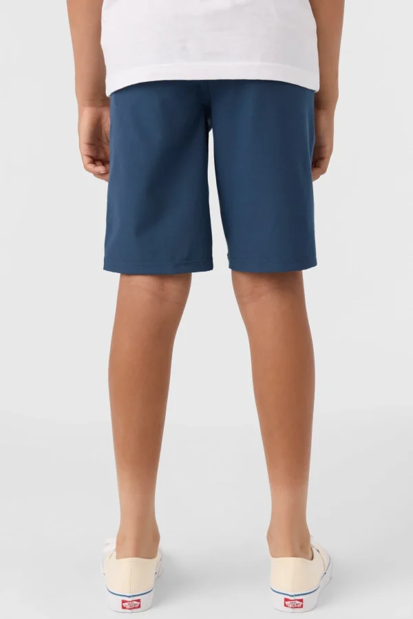 O’Neill Bottoms^BOY'S RESERVE LIGHT CHECK 18" HYBRID SHORTS NAVY