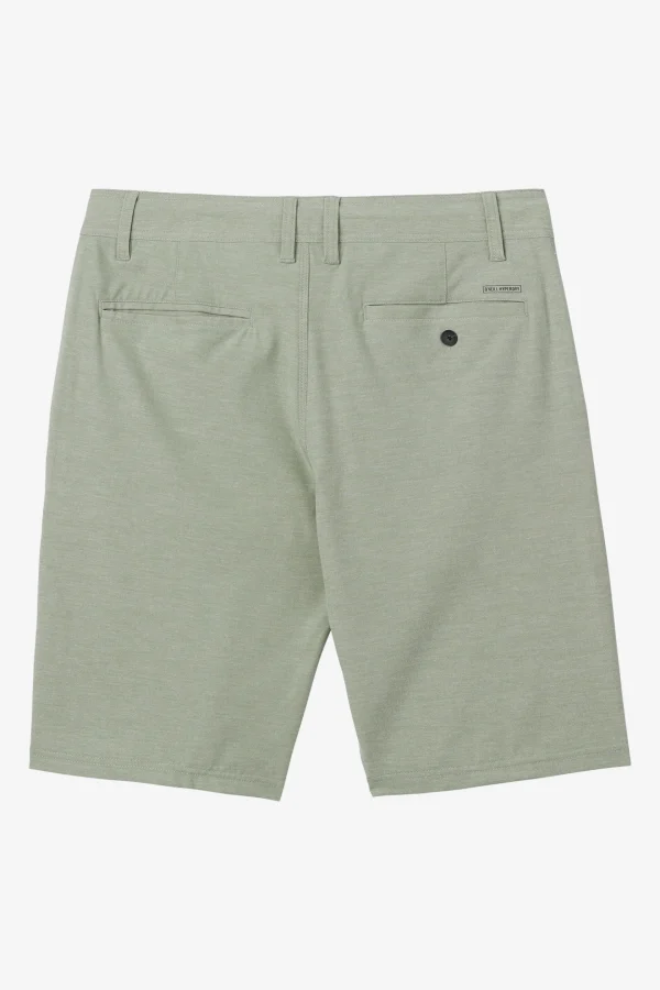 O’Neill Bottoms^BOY'S RESERVE LIGHT CHECK 18" HYBRID SHORTS SAGE