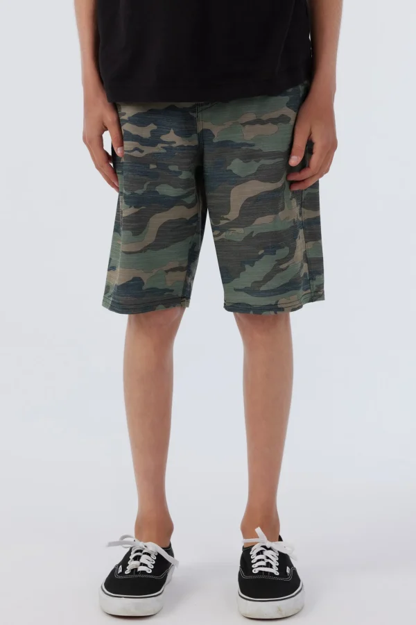 O’Neill Bottoms^BOY'S RESERVE SLUB 18" HYBRID SHORTS CAMO