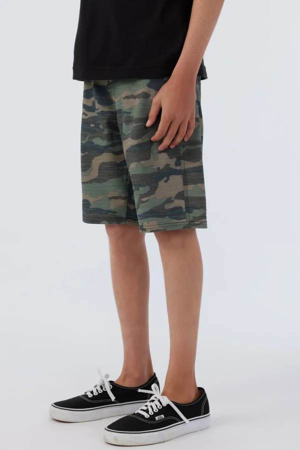 O’Neill Bottoms^BOY'S RESERVE SLUB 18" HYBRID SHORTS CAMO