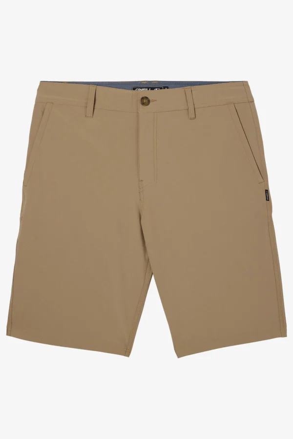 O’Neill Bottoms^BOY'S RESERVE SOLID 18" HYBRID SHORTS KHAKI