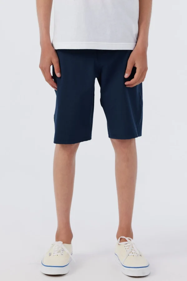 O’Neill Bottoms^BOY'S RESERVE SOLID 18" HYBRID SHORTS NAVY