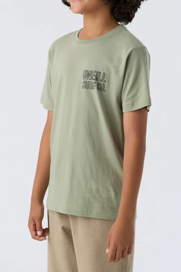 O’Neill Tops^BOY'S RUDY TEE MILITARY GREEN