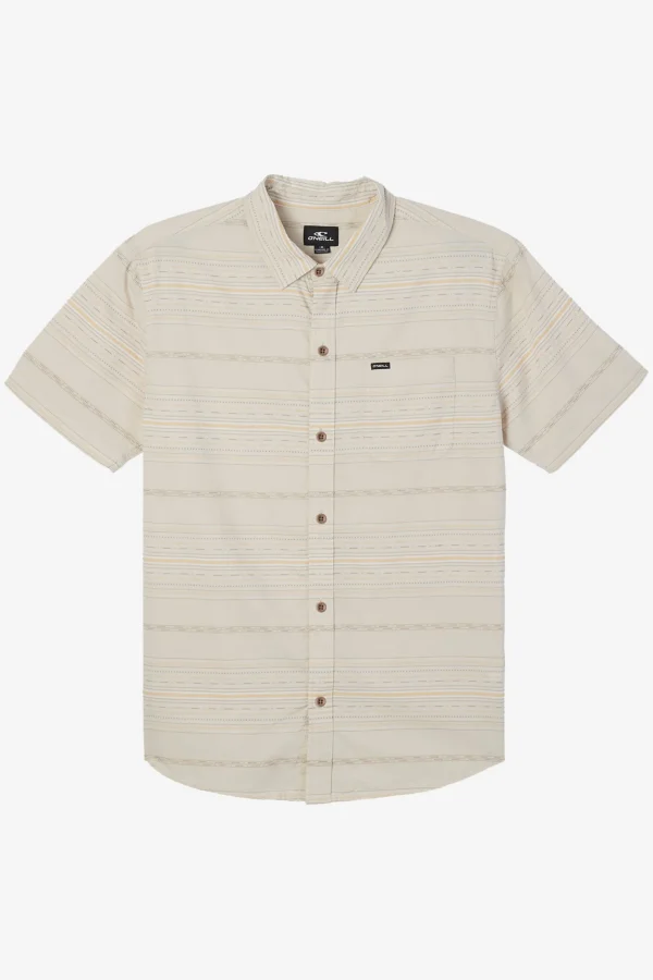 O’Neill Tops^BOY'S SEAFARING STRIPE SHIRT LIGHT KHAKI