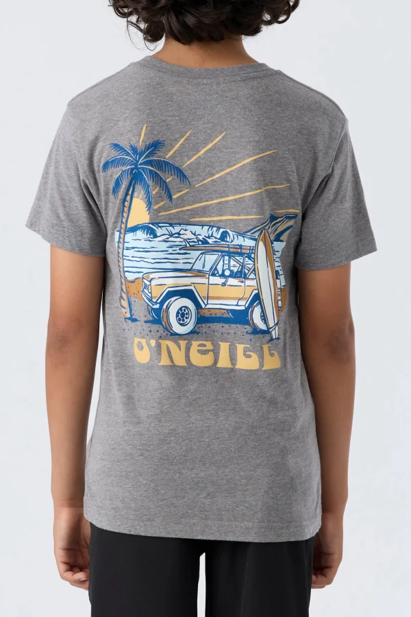 O’Neill Tops^BOY'S THRILLS TEE HEATHER GREY