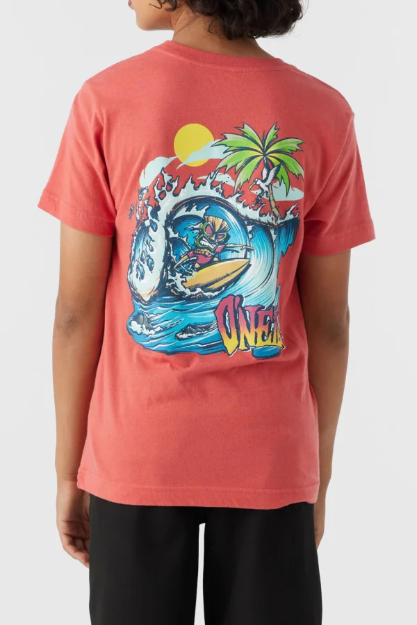 O’Neill Tops^BOY'S TIKI-MAN TEE HOT RED