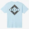 O’Neill Tees^BRACKETS STANDARD FIT TEE SKY BLUE HEATHER