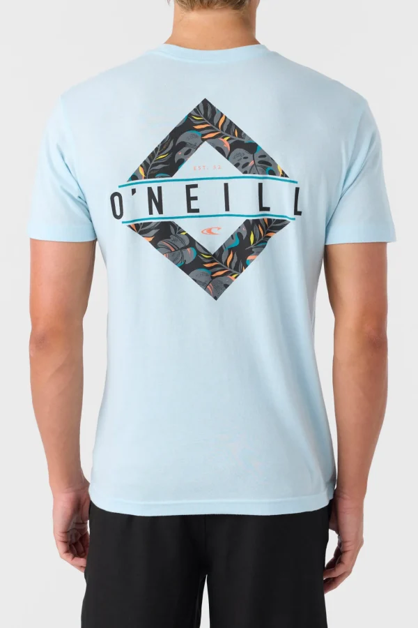 O’Neill Tees^BRACKETS STANDARD FIT TEE SKY BLUE HEATHER