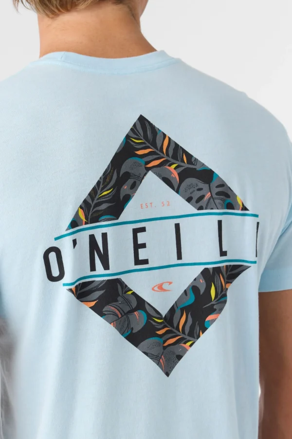 O’Neill Tees^BRACKETS STANDARD FIT TEE SKY BLUE HEATHER