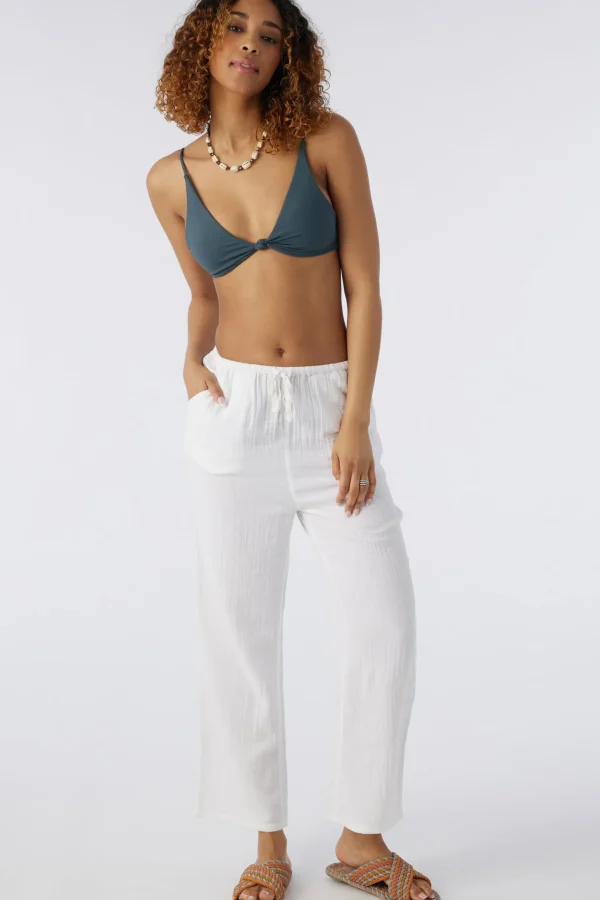 O’Neill Cover-Ups^BRENDA CRINKLE DOUBLE GAUZE BEACH PANTS WHITE