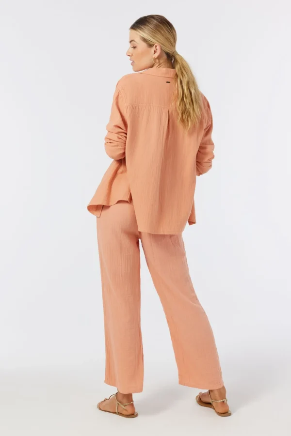 O’Neill Cover-Ups | Bottoms^BRENDA CRINKLE DOUBLE GAUZE BEACH PANTS CANYON SUNSET