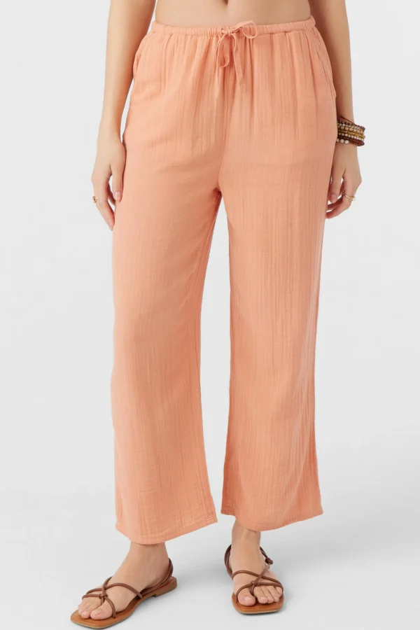 O’Neill Cover-Ups | Bottoms^BRENDA CRINKLE DOUBLE GAUZE BEACH PANTS CANYON SUNSET