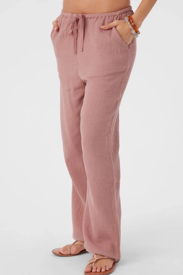 O’Neill Bottoms^BRENDA CRINKLE DOUBLE GAUZE BEACH PANTS BURLWOOD