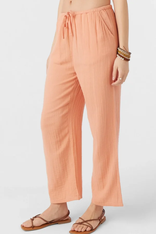 O’Neill Cover-Ups | Bottoms^BRENDA CRINKLE DOUBLE GAUZE BEACH PANTS CANYON SUNSET