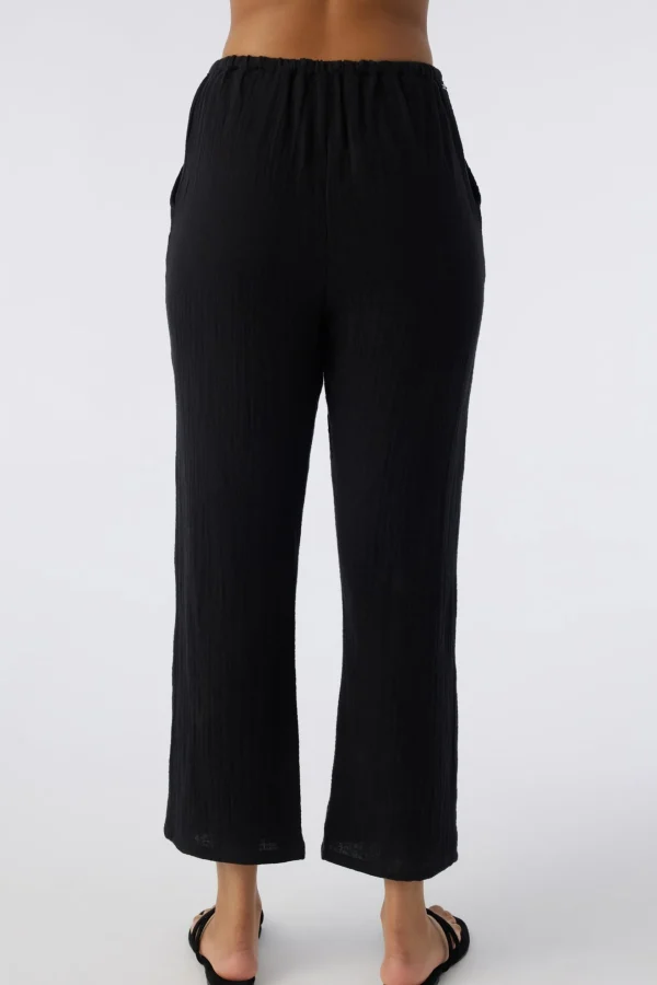 O’Neill Cover-Ups^BRENDA CRINKLE DOUBLE GAUZE BEACH PANTS BLACK