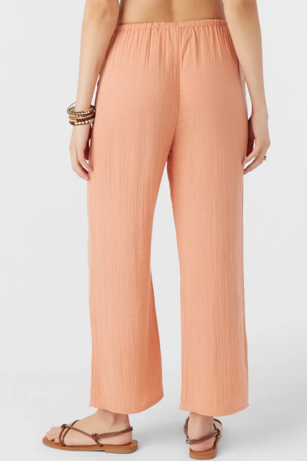 O’Neill Cover-Ups | Bottoms^BRENDA CRINKLE DOUBLE GAUZE BEACH PANTS CANYON SUNSET