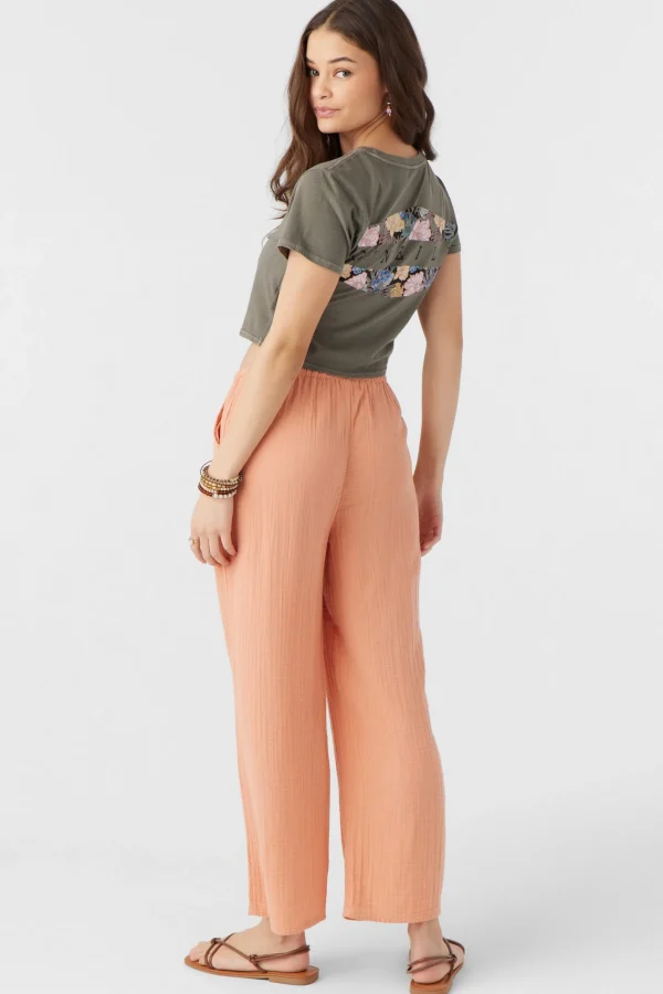 O’Neill Cover-Ups | Bottoms^BRENDA CRINKLE DOUBLE GAUZE BEACH PANTS CANYON SUNSET