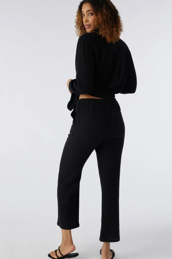 O’Neill Cover-Ups^BRENDA CRINKLE DOUBLE GAUZE BEACH PANTS BLACK