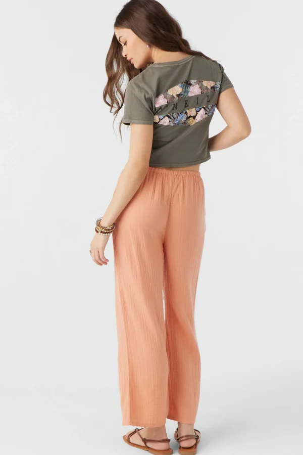 O’Neill Cover-Ups | Bottoms^BRENDA CRINKLE DOUBLE GAUZE BEACH PANTS CANYON SUNSET