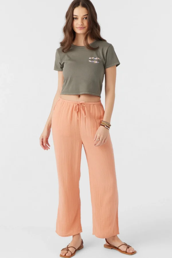 O’Neill Cover-Ups | Bottoms^BRENDA CRINKLE DOUBLE GAUZE BEACH PANTS CANYON SUNSET