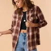 O’Neill Tops^BROOKS FLANNEL OVERSIZED FIT SHIRT SIERRA