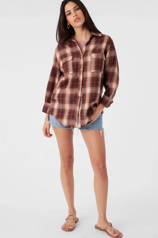 O’Neill Tops^BROOKS FLANNEL OVERSIZED FIT SHIRT SIERRA