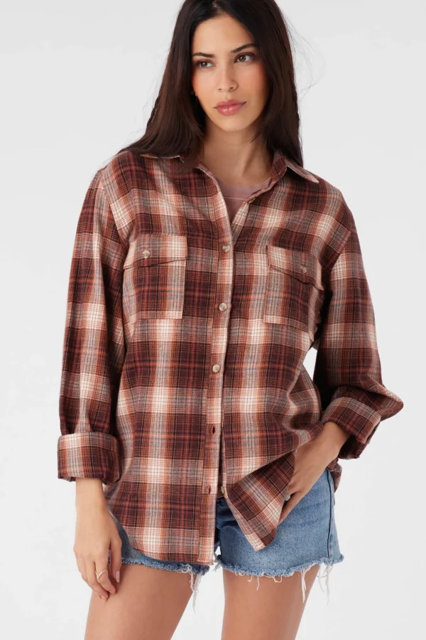 O’Neill Tops^BROOKS FLANNEL OVERSIZED FIT SHIRT SIERRA