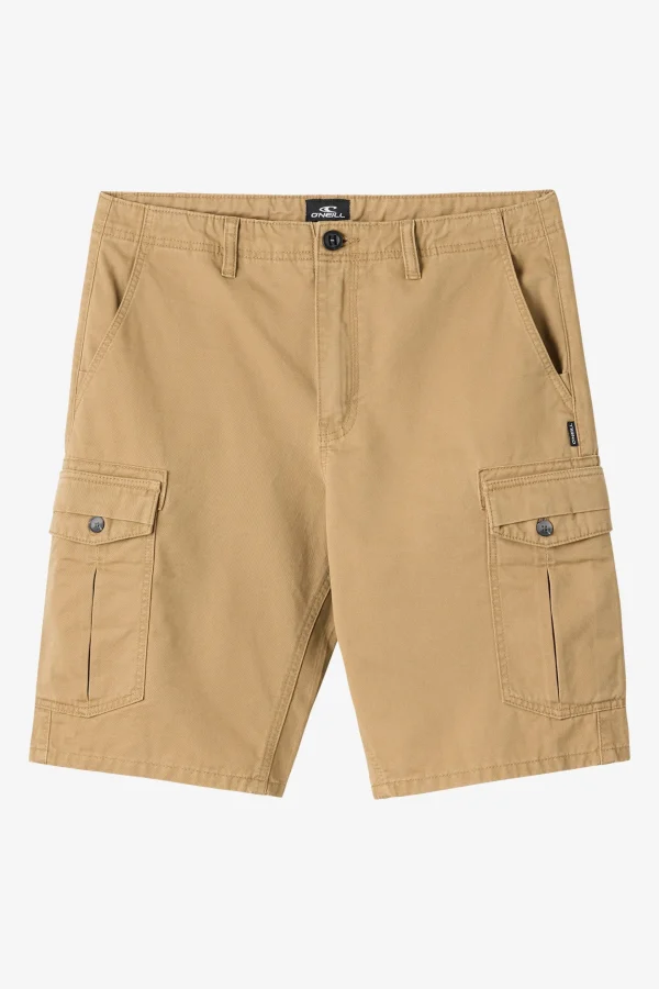 O’Neill Shorts^CAMPBELL 21" CARGO SHORTS DARK KHAKI