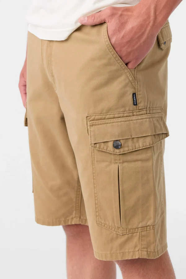 O’Neill Shorts^CAMPBELL 21" CARGO SHORTS DARK KHAKI