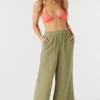 O’Neill Bottoms^CARALEE DOUBLE GAUZE PANTS OIL GREEN