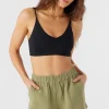 O’Neill Bottoms^CARALEE DOUBLE GAUZE SHORTS OIL GREEN