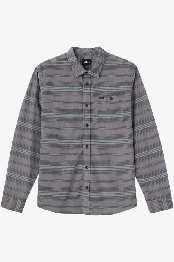 O’Neill Shirts & Flannels^CARUSO STRIPE CORD STANDARD FIT LONG SLEEVE SHIRT GREY