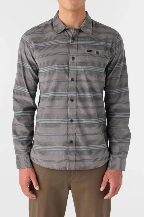 O’Neill Shirts & Flannels^CARUSO STRIPE CORD STANDARD FIT LONG SLEEVE SHIRT GREY