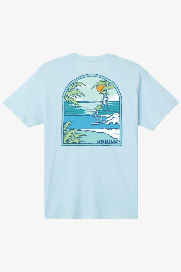 O’Neill Tees^CHILL BONES TEE SKY BLUE HEATHER