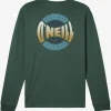 O’Neill Tees^COIN FLIP STANDARD FIT LONG SLEEVE TEE DARK OLIVE